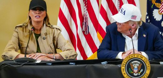 Texas: Donald Trump und Melania Trump im Katastrophengebiet