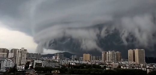 Taifun »Wipha« in China: Eine Wolke wie aus einem Science-Fiction-Film