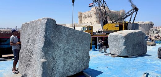 Weltwunder der Antike: Archäologen bergen Fundamentteile des Leuchtturms von Alexandria