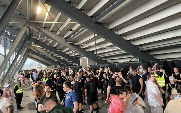 Tiefdruckgebiet streift Mönchengladbach: Erst der Sturm, dann das Konzert im Sparkassenpark
