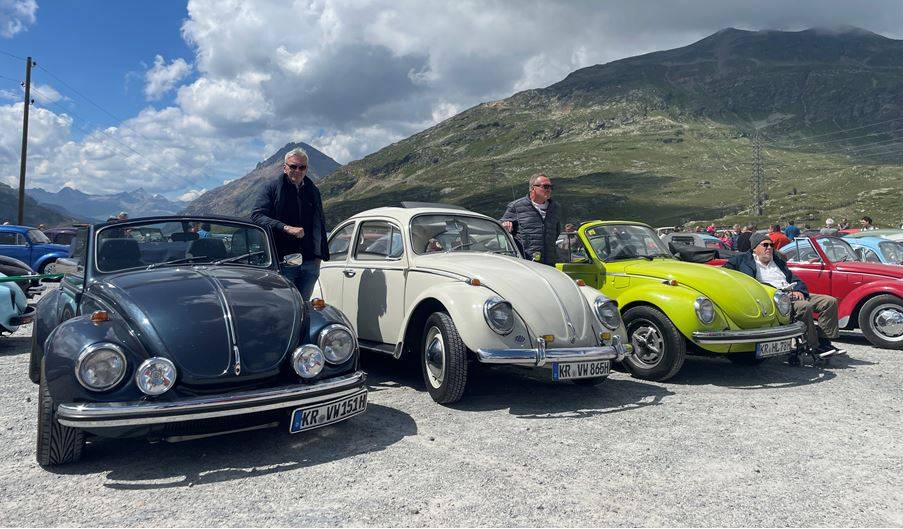 Drei Krefelder in Graubünden: Gipfeltreffen der Käfer