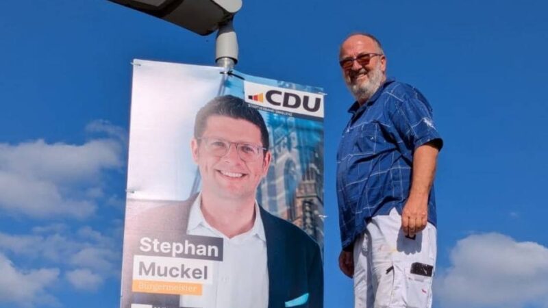 Im Bereich des Schulringes: CDU-Wahlplakate in Erkelenz gestohlen