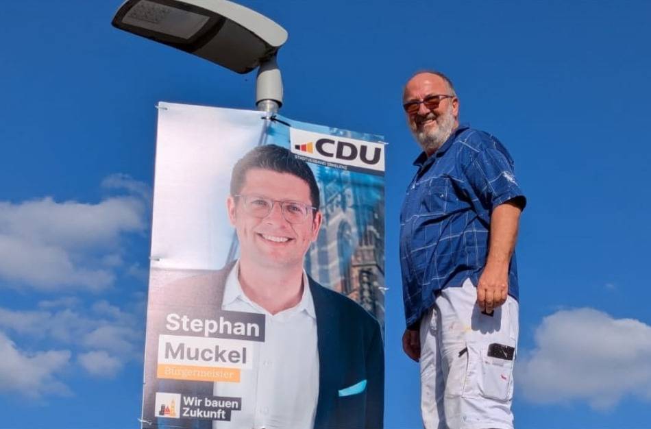 Im Bereich des Schulringes: CDU-Wahlplakate in Erkelenz gestohlen