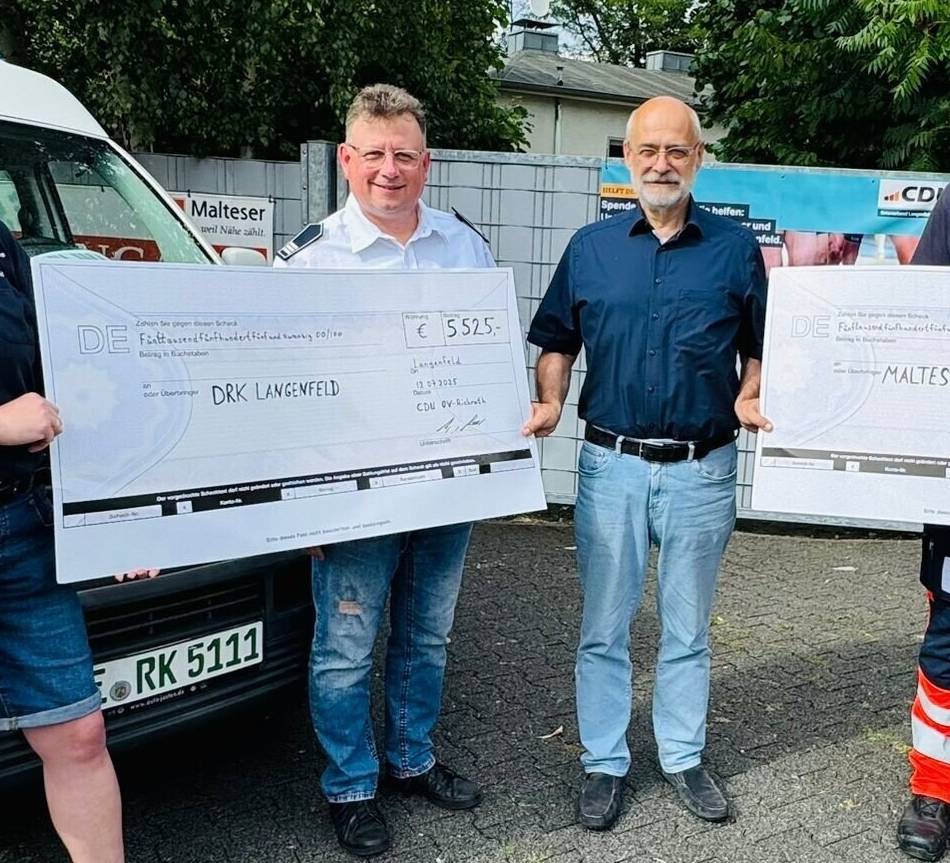 Für Malteser und DRK in Langenfeld: Beim Spendenlauf in Richrath kamen mehr als 11.000 Euro zusammen
