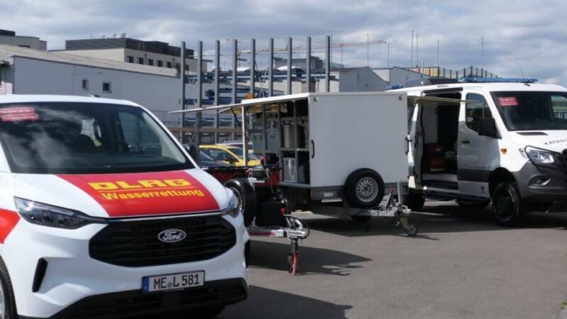 DLRG Kreis Mettmann: Lebensretter mit vier neuen Fahrzeugen im Einsatz