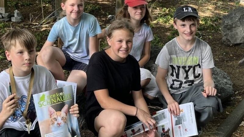 Schule in Hilden: Jugendliche besichtigen das Hildener Tierheim