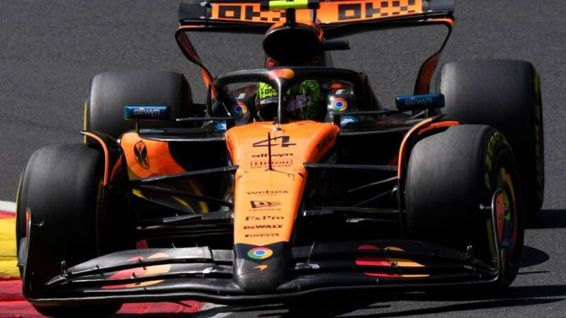 Formel 1: Norris rast in Belgien auf ersten Startplatz