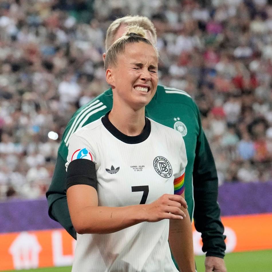 Diagnose nach Verletzung aus Polen-Spiel: DFB-Kapitänin Giulia Gwinn fällt für den Rest der EM aus