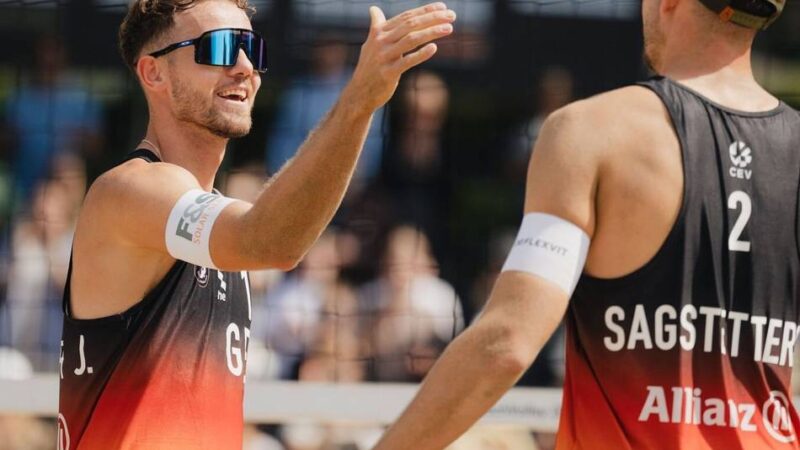 Beachvolleyball im Rochusclub: Düsseldorf feiert eine Party im Sand – mehr als 2800 Zuschauer beim EM-Auftakt
