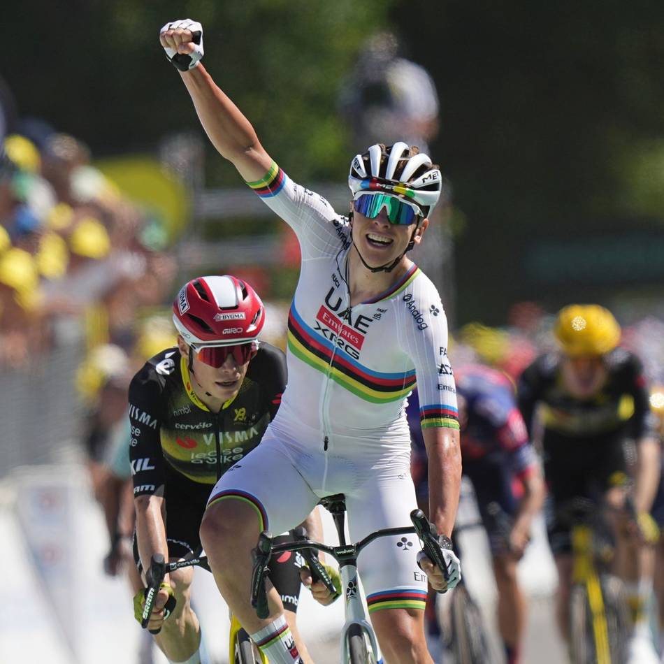 Tour de France: Pogacar gewinnt siebte Etappe und erobert Gelb zurück