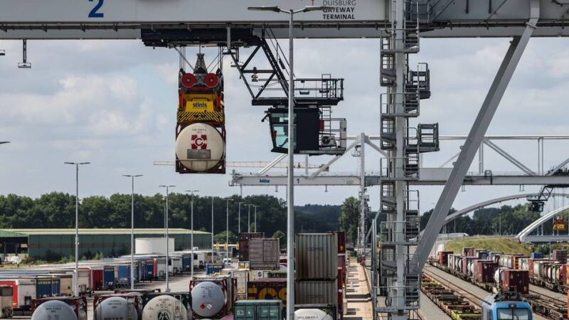 Startschuss am XXL-Terminal in Duisburg: Wie der größte Binnenhafen der Welt klimaneutral betrieben wird
