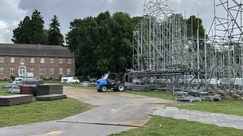 Zwei Wochen vor Festivalstart: Electrisize-Aufbau hat begonnen
