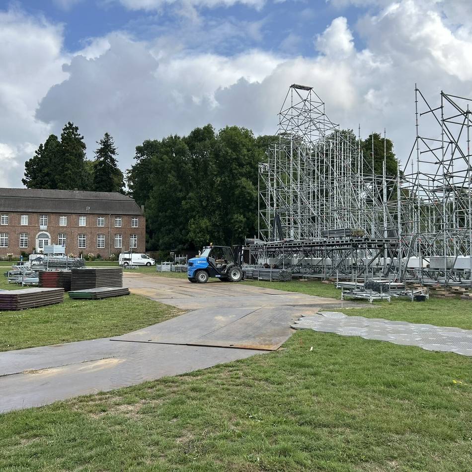 Zwei Wochen vor Festivalstart: Electrisize-Aufbau hat begonnen