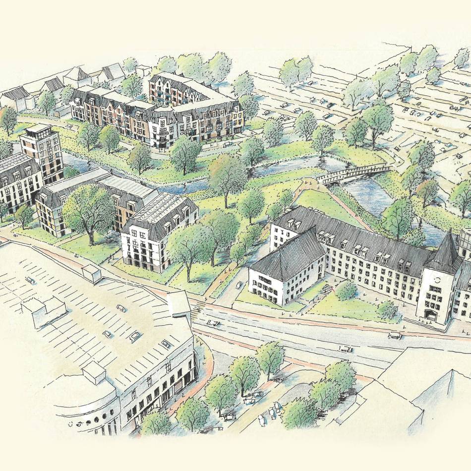 Stadtplanung in Moers: So könnte es aussehen – Stadt präsentiert Skizzen für ehemaliges Finanzamt