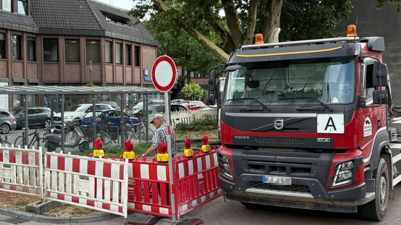 Bauarbeiten in Goch: Radparkplatz am Balfourweg wird errichtet