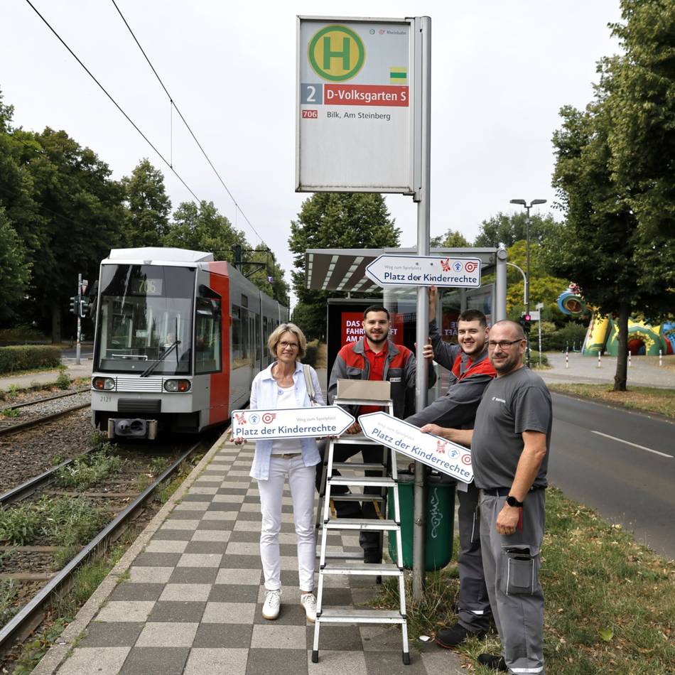 Engagement für Kinder in Düsseldorf: Die Rheinbahn setzt Zeichen für Kinder