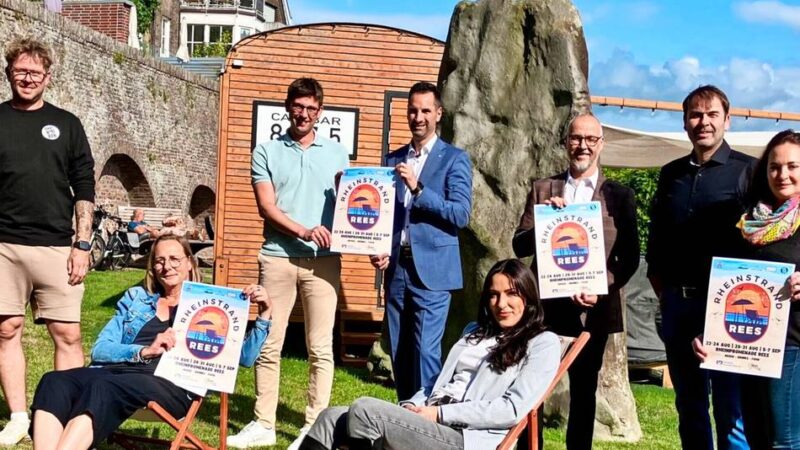 Neues Veranstaltungsformat in Rees: Urlaubsgefühle mit 60 Tonnen Sand
