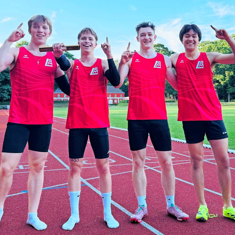 Nachwuchssprinter qualifizieren sich: U20-Sprintstaffel der LG Mönchengladbach darf zur DM fahren