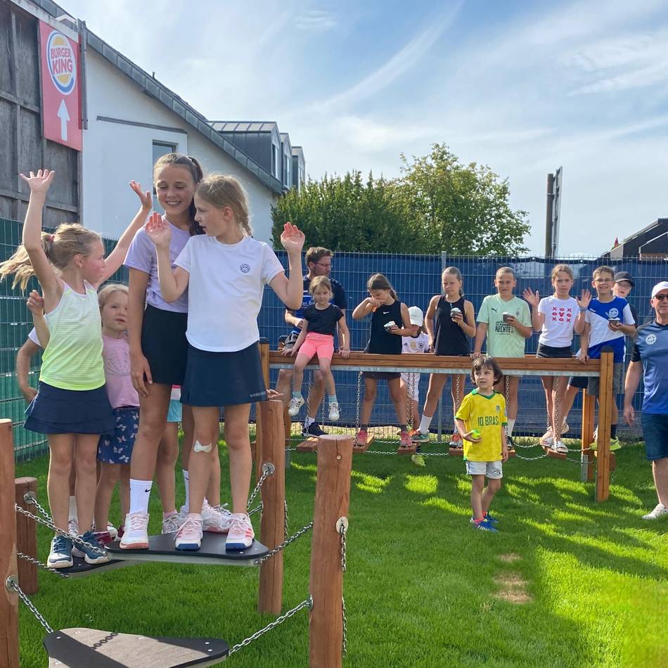 Spielplatz auf der Anlage: Neue Attraktion beim TC Blau-Weiß Erkelenz