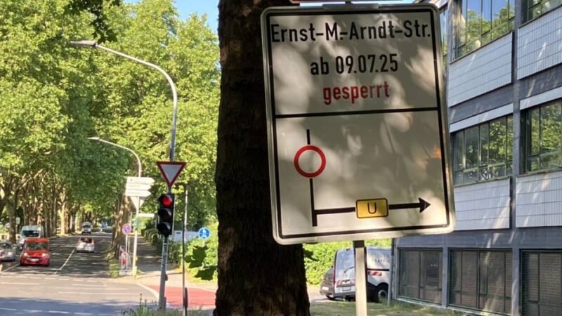 Straßensanierung in Viersen: Ernst-Moritz-Arndt-Straße für zwei Wochen Baustelle