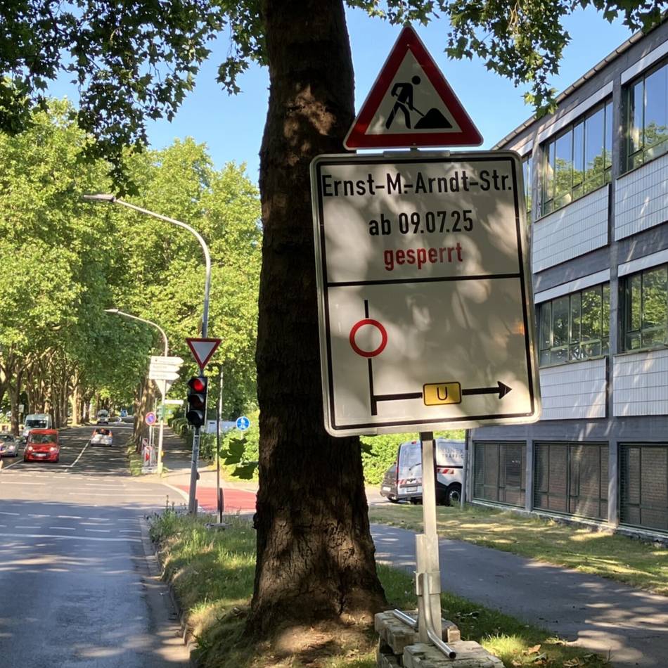 Straßensanierung in Viersen: Ernst-Moritz-Arndt-Straße für zwei Wochen Baustelle