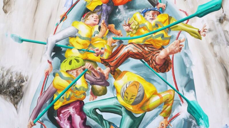 Ausstellung in Düsseldorf: Jan-Luka Schmitz inszeniert Theater auf der Leinwand