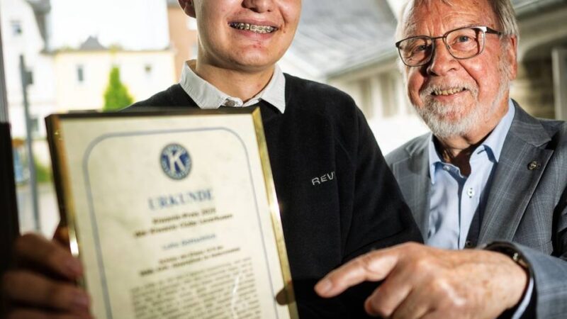 Kiwanis-Preis für Leverkusener Hauptschüler: Luke, der Leistungsträger mit sozialem Gewissen