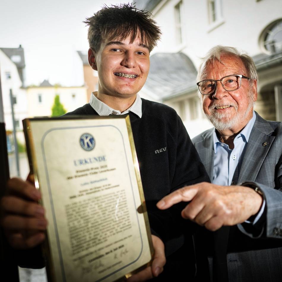 Kiwanis-Preis für Leverkusener Hauptschüler: Luke, der Leistungsträger mit sozialem Gewissen