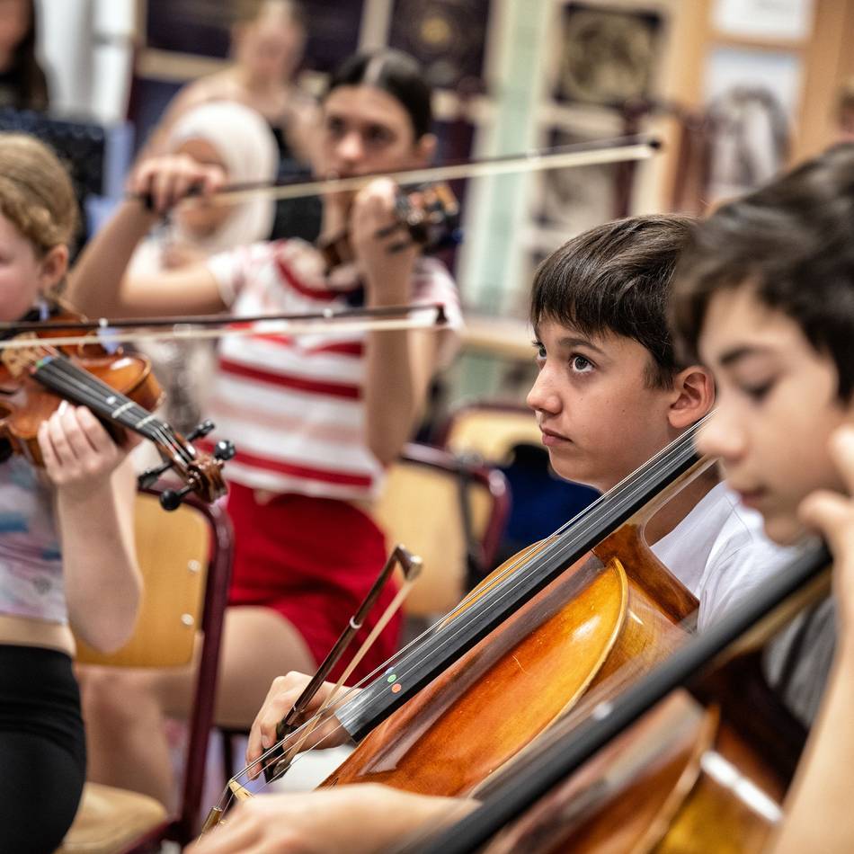Monheim: Orchesterklasse des Otto-Hahn-Gymnasiums probt für Auftritt bei Triennale