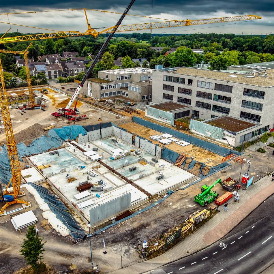 Neubau am Berliner Ring in Monheim: Ulla-Hahn-Gesamtschule feiert Bauauftakt