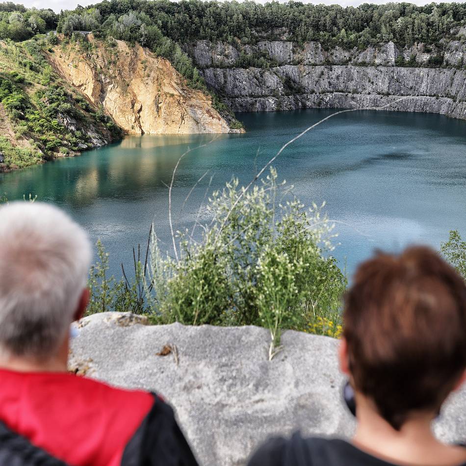 Was passiert im ehemaligen Kalksteinbruch am Neandertal?: Mit der Drohne zur abrutschenden Nordwand