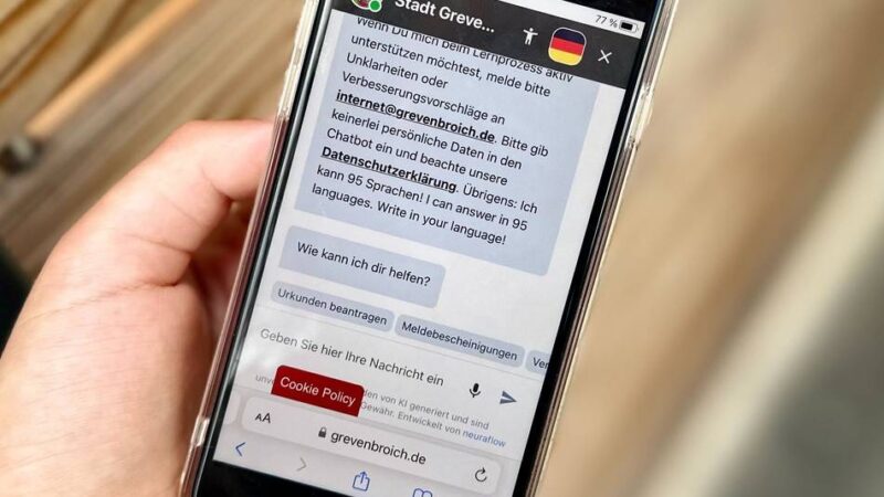In 95 Sprachen: KI-Chatbot unterstützt Bürgerservice in Grevenbroich