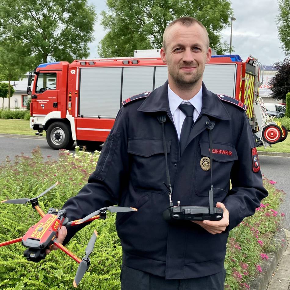 Unsere Feuerwehr: Wie die Feuerwehr bei Einsätzen Drohnen nutzt