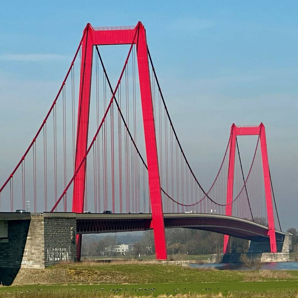 Baustelle in Kleve: Rheinbrücke Emmerich wird für fünf Tage gesperrt