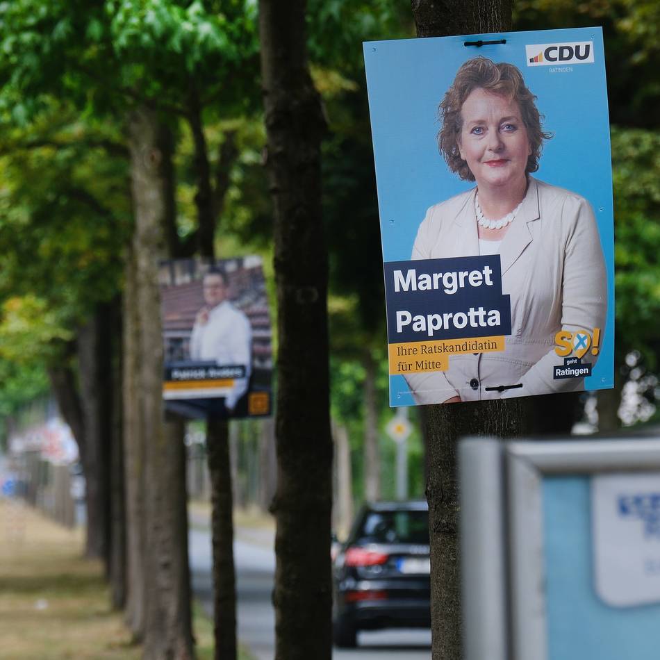 Ärger in Ratingen : CDU verteidigt frühes Plakatieren
