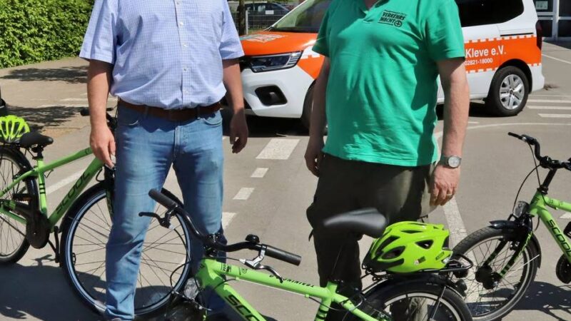 Mobilbox für Grundschulen: Neue Übungsräder für die Radfahrausbildung