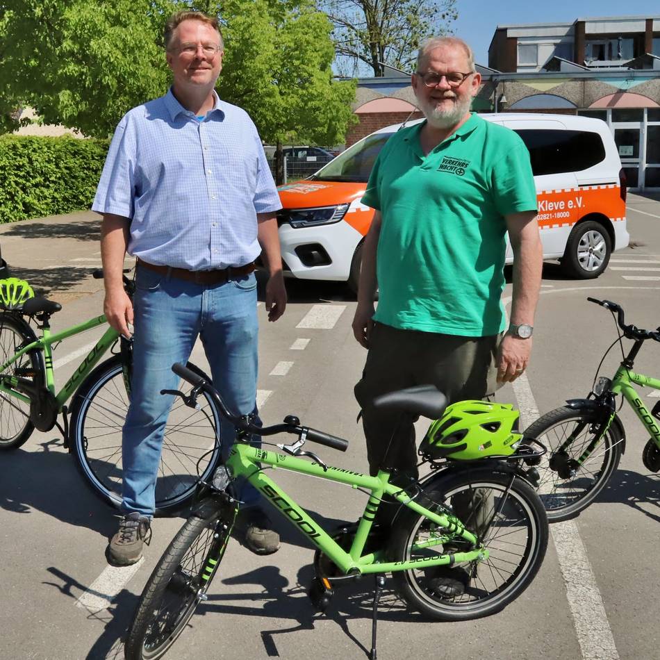 Mobilbox für Grundschulen: Neue Übungsräder für die Radfahrausbildung