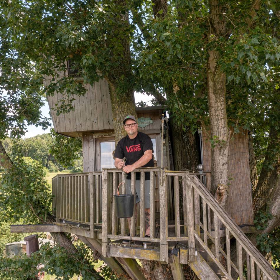 Besonderes Erlebnis in Straelen: Eine Nacht im Baumhaus auf einer alten Pappel