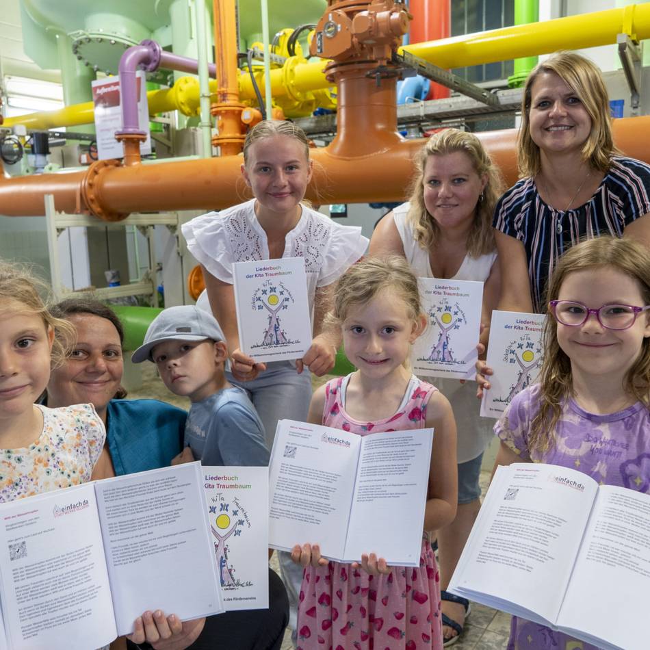 Kita in Hartefeld: Kita Traumbaum erlebt Wasserwerk hautnah und singt mit Freude