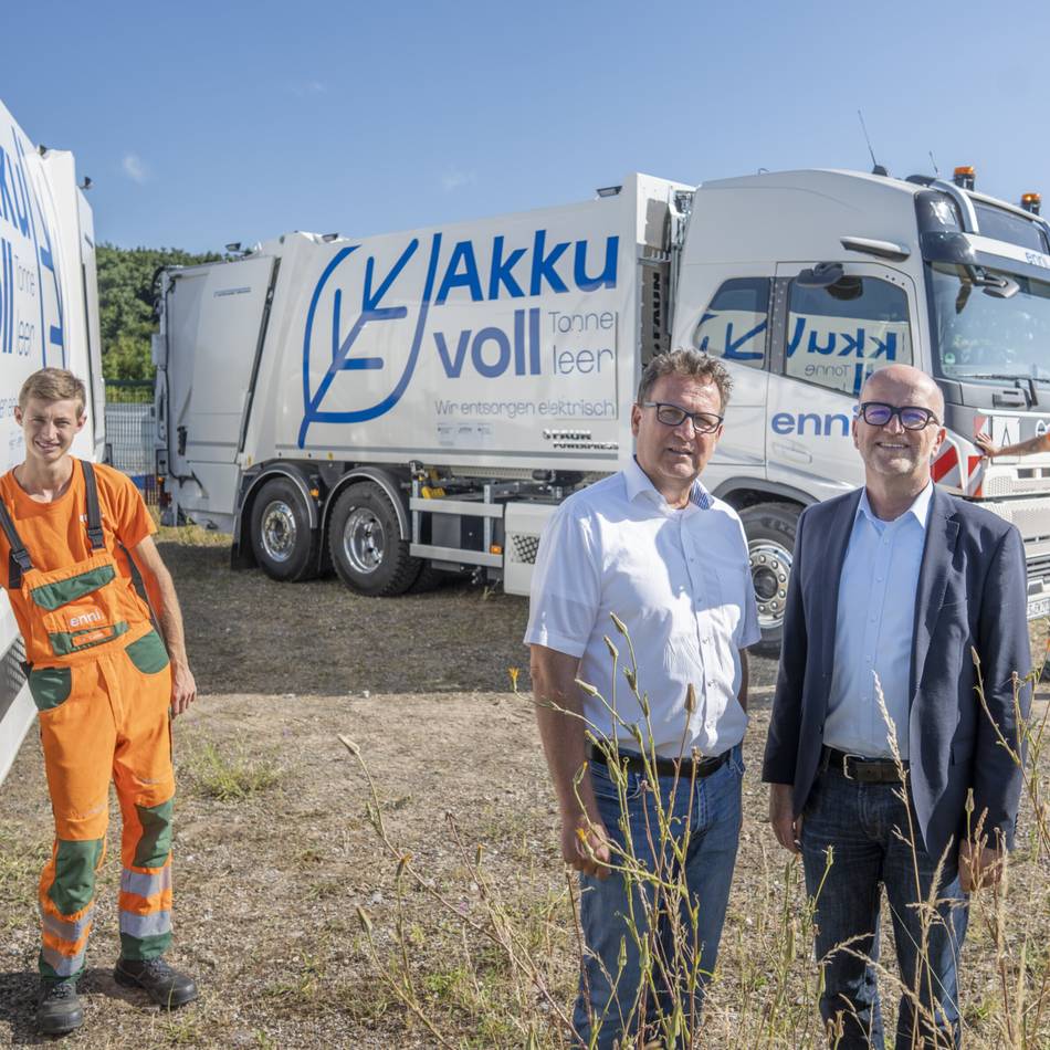 Müllabfuhr in Moers: Neue E-Lkw fahren ohne Motorengeräusche und emissionsfrei