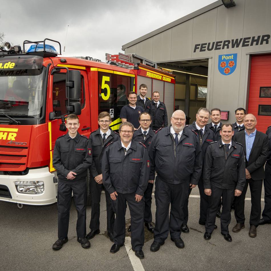 Jahreshauptversammlung: Alarm bei Feierstunde der Ponter Feuerwehr