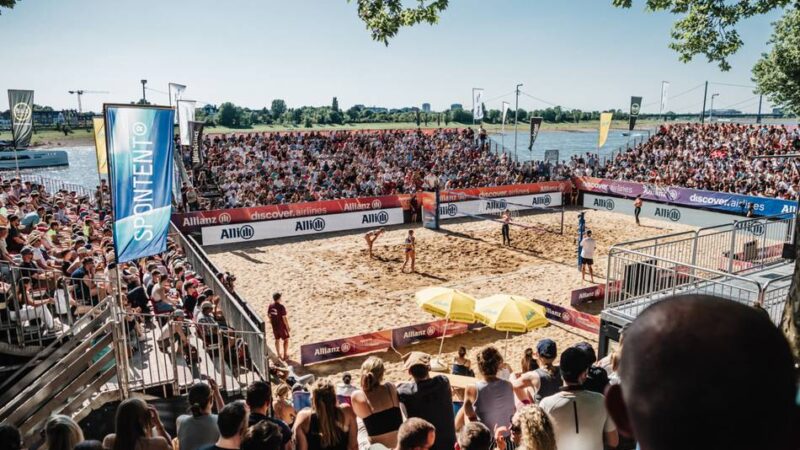 Sportevent am Rheinufer: German Beach Tour verlängert in Düsseldorf