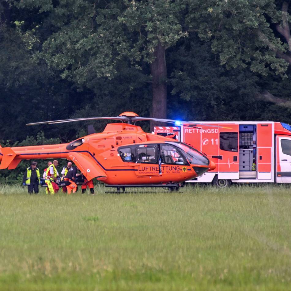 Unfall in Nieukerk: Mountainbiker stürzt und verletzt sich schwer