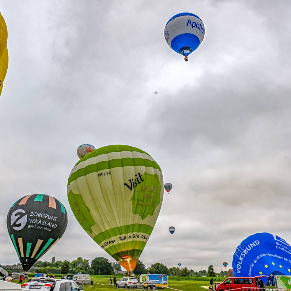 Nur zwei anstatt vier Starts: Witterung trübt Ballon-Treffen in Kevelaer