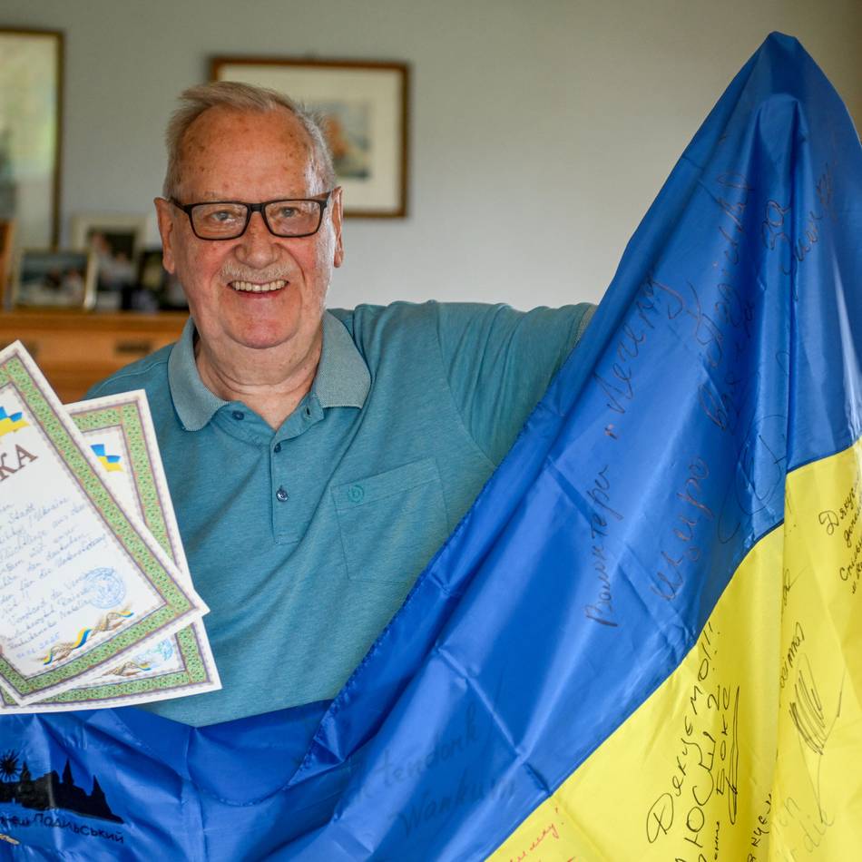 Überraschung im Briefkasten: Besonderes Geschenk für Wankumer Ukraine-Helfer