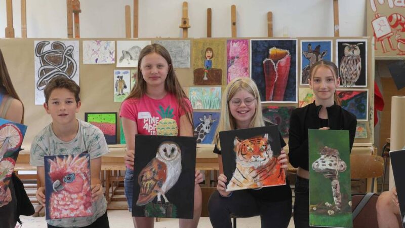 Ferienangebot der Jugendkunstgruppen Leverkusen: Von niedlichen Waschbären und fiesen Halunken