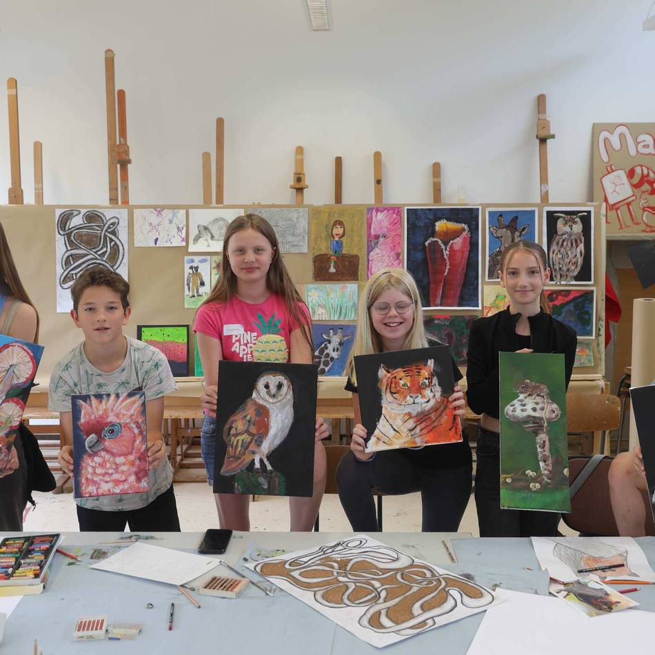 Ferienangebot der Jugendkunstgruppen Leverkusen: Von niedlichen Waschbären und fiesen Halunken