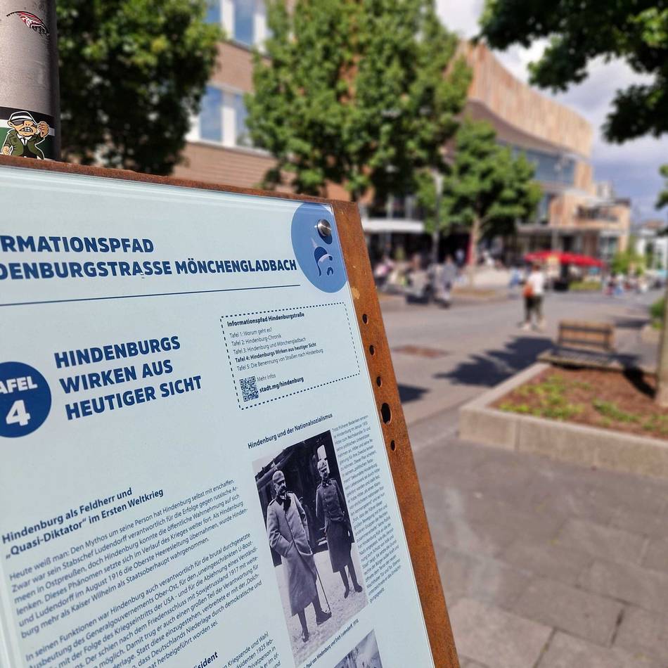 Straßennamen in Mönchengladbach: Neuer Infopfad auf der Hindenburgstraße soll aufklären