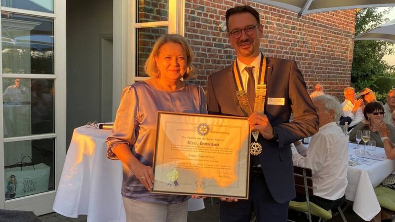 Ämterübergabe: Dirk Untiedt ist neuer Präsident beim Rotary Club Kleve
