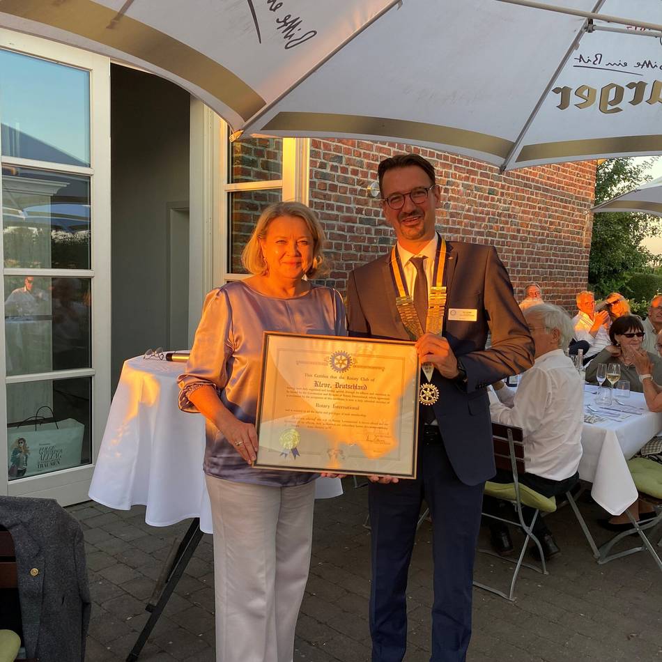 Ämterübergabe: Dirk Untiedt ist neuer Präsident beim Rotary Club Kleve